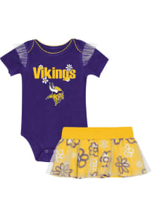 Minnesota Vikings Infant Girls Purple My Team Rocks Set Top and Bottom