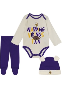 Minnesota Vikings Infant Purple Little Champ Set Top and Bottom