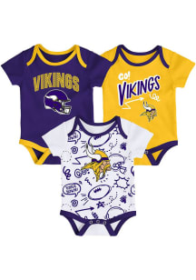 Minnesota Vikings Baby Purple All Day Play One Piece