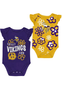 Minnesota Vikings Baby Purple The Sunshine Set One Piece