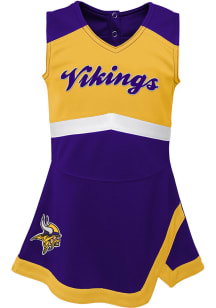 Minnesota Vikings Girls Purple Cheer Captain Cheer Dress Set