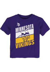 Minnesota Vikings Toddler Purple Team Work Short Sleeve T-Shirt