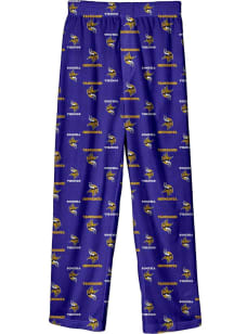 Minnesota Vikings Boys Purple All Over Logo Sleep Pants