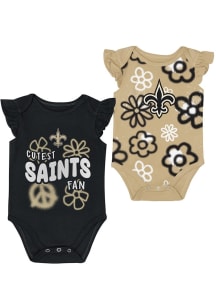 New Orleans Saints Baby Black The Sunshine Set One Piece