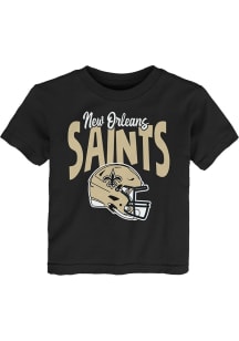 New Orleans Saints Toddler Black Head Of The Team Short Sleeve T-Shirt