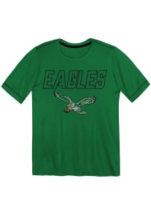 Philadelphia Eagles Boys Kelly Green Hyped Up Classic Short Sleeve T-Shirt
