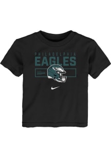 Nike Philadelphia Eagles Toddler Black Helmet Essential Short Sleeve T-Shirt