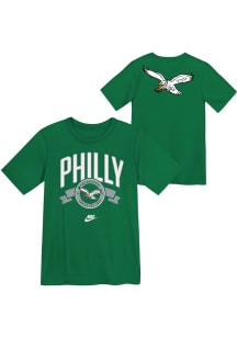 Nike Philadelphia Eagles Boys Kelly Green Retro Essential Short Sleeve T-Shirt