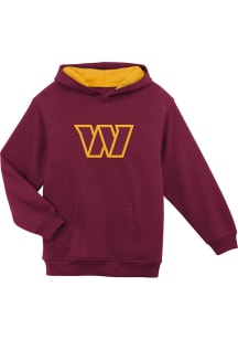 Washington Commanders Boys Maroon Prime Long Sleeve Hooded Sweatshirt