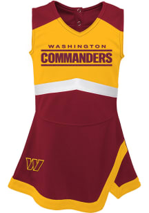 Washington Commanders Girls Maroon Cheer Captain Cheer Dress Set
