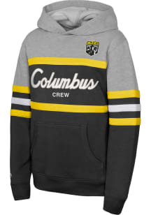 Mitchell and Ness Columbus Crew Youth Grey Head Coach Long Sleeve Hoodie