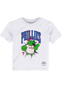 Mitchell and Ness Philadelphia Phillies Toddler White Breakout Short Sleeve T-Shirt
