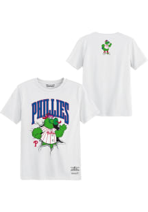 Mitchell and Ness Philadelphia Phillies Boys White Breakout Short Sleeve T-Shirt