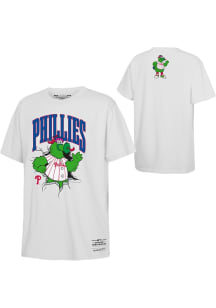 Mitchell and Ness Philadelphia Phillies Youth White Breakout Short Sleeve T-Shirt