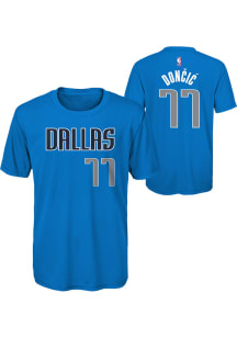 Luka Doncic Dallas Mavericks Youth Blue Flat NN Player Tee