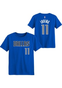 Kyrie Irving  Dallas Mavericks Boys Blue Flat NN Short Sleeve T-Shirt