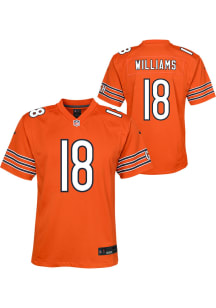 Caleb Williams Chicago Bears Youth Orange Nike Alt 1 Game Football Jersey