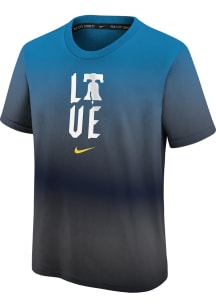 Nike Philadelphia Phillies Youth Blue City Connect Short Sleeve T-Shirt
