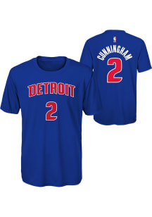 Cade Cunningham Detroit Pistons Youth Blue Flat NN Player Tee