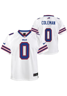 Keon Coleman Buffalo Bills Youth White Nike Away Replica Football Jersey
