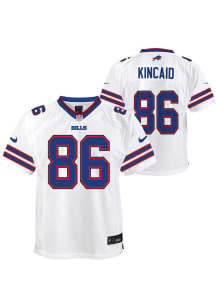 Dalton Kincaid Buffalo Bills Youth White Nike Away Replica Football Jersey