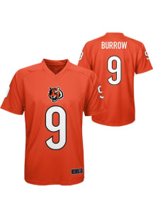 Joe Burrow  Cincinnati Bengals Boys Orange V-Neck NN Short Sleeve T-Shirt