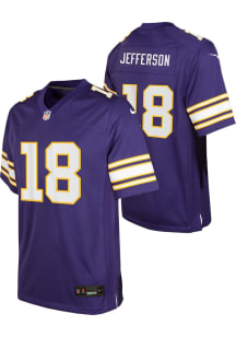 Justin Jefferson Minnesota Vikings Youth Purple Nike Alt Replica Football Jersey