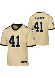 Alvin Kamara New Orleans Saints Youth Gold Nike Alt Replica Football Jersey