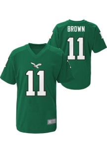 AJ Brown Philadelphia Eagles Youth Kelly Green V-Neck Retro NN Player Tee