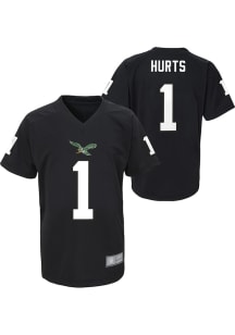 Jalen Hurts Philadelphia Eagles Youth Black V-Neck Retro NN Player Tee