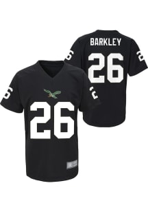 Saquon Barkley Philadelphia Eagles Youth Black V-Neck Retro NN Performance Player Tee
