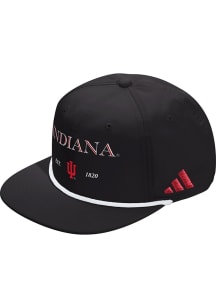Adidas Indiana Hoosiers Black SEASONAL ROPE ADJ Mens Snapback Hat