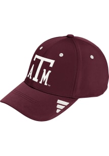 Adidas Texas A&M Aggies Mens Maroon STRAT STR FLEX Flex Hat