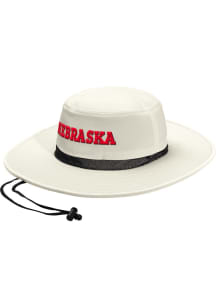 Adidas Nebraska Cornhuskers Tan WIDE BRIM HAT Mens Bucket Hat