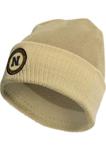Adidas Nebraska Cornhuskers Tan MIL APP BEANIE Mens Knit Hat