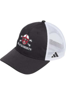 Adidas Nebraska Cornhuskers HERO TRUCKER Adjustable Hat - Black