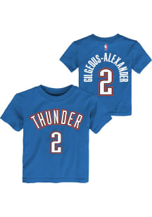 Shai Gilgeous-Alexander Oklahoma City Thunder Toddler Blue Flat Replica NN Short Sleeve Player T S..