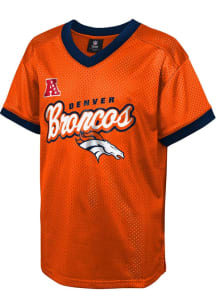 Denver Broncos Youth Orange Fashion Jersey Short Sleeve Fashion T-Shirt