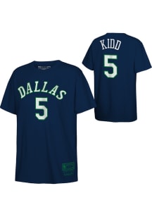 Jason Kidd Dallas Mavericks Youth Navy Blue Retro NN Player Tee