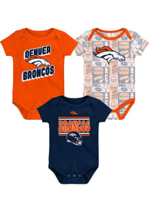 Denver Broncos Baby Orange Play Day One Piece