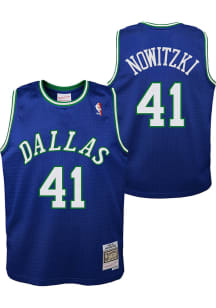 Mavericks Baby Mitchell and Ness Dirk Nowitzki  Swingman Road Basketball Jersey