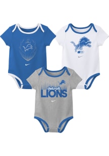 Nike Detroit Lions Baby Blue Nike 3PK One Piece