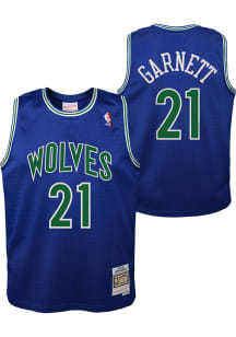 Kevin Garnett  Mitchell and Ness Minnesota Timberwolves Toddler Blue Swingman Road Jersey Basketba..
