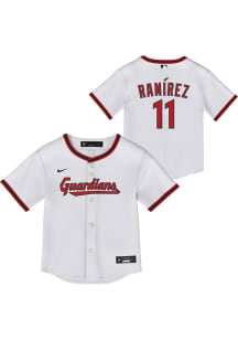 Jose Ramirez  Cleveland Guardians Toddler White Home Replica Jersey