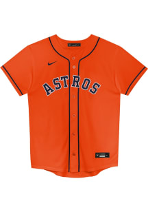 Nike Houston Boys Orange Alt. 1 Replica Blank Baseball Jersey