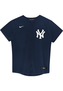 Nike NY Yankees Boys Navy Blue Alt. 2 Replica Blank Baseball Jersey