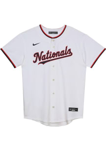 Nike Washington Boys White Home Replica Blank Baseball Jersey