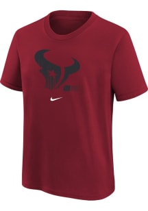 Nike Houston Texans Youth Red Nike Faded Essential Short Sleeve T-Shirt