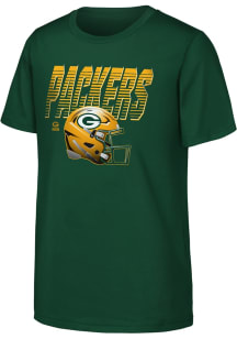 Green Bay Packers Youth Green Head First Short Sleeve T-Shirt