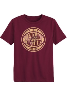 Cleveland Cavaliers Boys Maroon Free Throw Short Sleeve T-Shirt